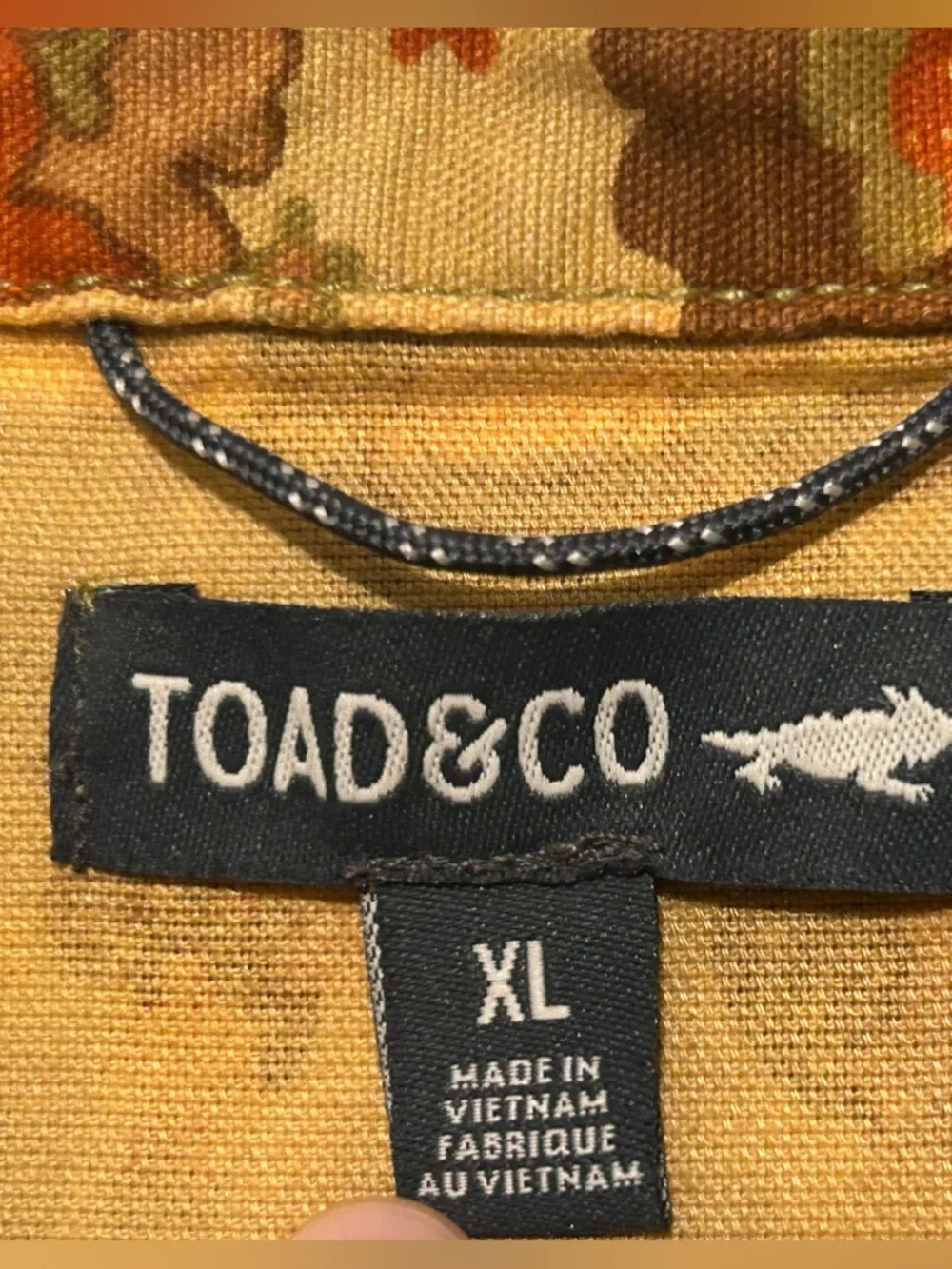 Toad&Co zip-front utility romper in a unique earthy floral print. - Picture 3 of 8